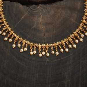 Antique <b>Necklace</b> with Pearl for Wedding Occasions 182703 - Product Image 3