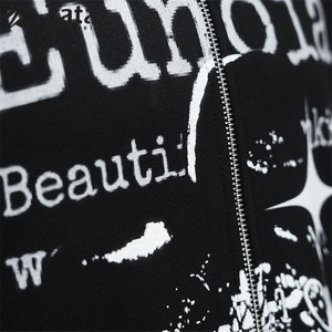 Personalizado DTG impresión 460GSM pesado poliéster/algodón ecológico transpirable hombres invierno sudaderas con capucha de gran tamaño sin cuerda - Product Image 4