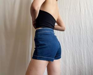 Vintage S Taille Denim Shorts Jeanagers Autre Artisanat Jeans Pantalon Court - Product Image 4