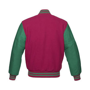Chaqueta Bomber Universitaria de Algodón Personalizable para Hombre, Chaqueta Deportiva con Logotipo para Primavera, Invierno y Actividades al Aire Libre - Product Image 5