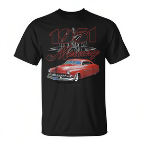 Camiseta 1951 Mercury Steve Gonzales 30 Lowrider Kustom Lead Sled, Ropa Promocional Premium - Product Image 2