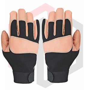 Gants de protection pour les mains 2025, gants de mécanicien personnalisés en cuir fendu, anti-vibration, antidérapants, poignet en tricot, sans silicone - Product Image 6