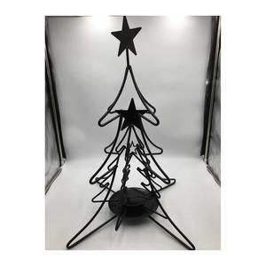 โคมไฟเทียนทีไลท์แก้วกันลมและเหล็กทำพื้นโคมไฟรูปทรงเรขาคณิตออกแบบอย่างสร้างสรรค์ - Product Image 2