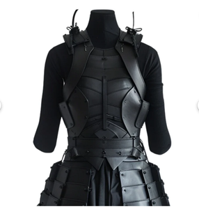 Genuina Unisex Cuero Vikingo Regalos Armadura Traje Templario Caballero Armadura Traje | Caballeros Cruzados - Product Image 2