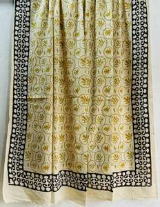 Jaipur Écharpe en coton 100% imprimée à la main Jaipur Écharpe respirante artisanale traditionnelle Boho Chic Écharpe en coton doux faite à la main - Product Image 5