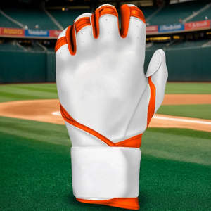 Guantes de bateo de béisbol impresos con logotipo personalizado de alta calidad Precio barato Cuero de color sólido Mano izquierda Ligero Ecológico - Product Image 2
