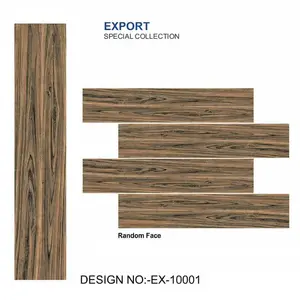 200x600mm出口优质陶瓷墙砖型号EX-10001天然木质外观瓷砖，用于印度的墙壁优质瓷砖