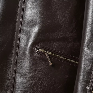 Veste en cuir de conception de haute qualité à bas prix, imperméable et respirante pour hommes, service OEM respirant - Product Image 3