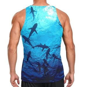 Camiseta sin mangas de entrenamiento para hombre hecha a medida, ropa de gimnasio transpirable para hombre, estilo informal de punto - Product Image 3