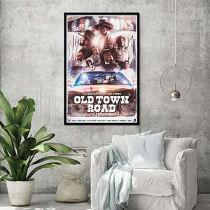 Affiche d'art moderne de Lil Nas X, 'Old Town Road', encadrée pour accrocher au mur - Product Image 5