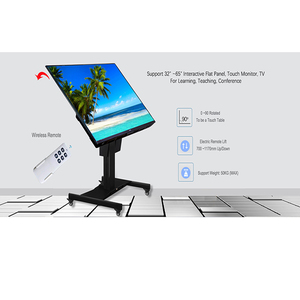 Trung Quốc chi phí thấp điện lật <span class=keywords><strong>LCD</strong></span> TV đứng với điều chỉnh chiều cao di động giỏ hàng đứng di chuyển núi cho màn hình TV - Product Image 4