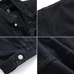 Vente en gros Veste jeans décontractée en ligne Vestes jeans pour hommes personnalisées à vendre - Product Image 4