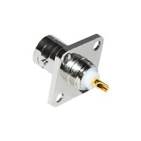 CONECTOR RF BNC HEMBRA 4 HOLE SOLDER Power Solar Plug Terminal Panel Conector Terminales Conector de alta precisión