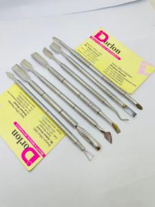 Empujadores de cutículas duraderos reutilizables de doble extremo con logotipo personalizado de acero inoxidable de nuevo estilo para manicura, suministros para decoración de uñas - Product Image 5