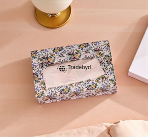 Tradebyd <b>Square</b> <b>Wooden</b> Enamel Printed Eco-Friendly Stylish Handmade Tissue <b>Box</b> & Holder for Premium Home Decor - Product Image 4