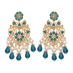 Pendientes Kundan Sparkle para mujer - Product Image 3