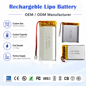 MSDS CCC gecertificeerd 601621 3.7V 160mAh kleine LiPo-batterij voor Bluetooth-oordopjes, mini-trackers en slimme accessoires OEM ODM - Product Image 1