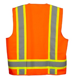 Gilet de sécurité haute visibilité de qualité supérieure-Fluorescent-Tricot 100% poly-Logo personnalisable - Product Image 2