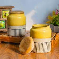 Tarro de Cerámica Clásico para Cocinas Tradicionales y Contemporáneas, Tarro de Cerámica para Almacenamiento en Despensa y Organización de Alimentos, Precio Económico - Product Image 3