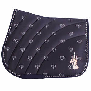 2025 almohadilla de sillín de salto con purpurina de alta calidad para equitación sublimación Ecuestre Numnah - Product Image 3