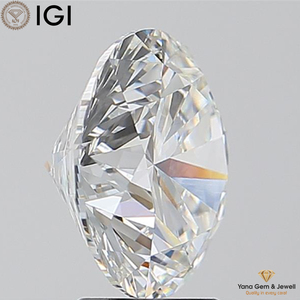 Precioso 4,50 quilates CVD Lab Grown Round Diamond Cut E Color VVS2 Claridad para Halo Ring IGI Certificate - Product Image 5