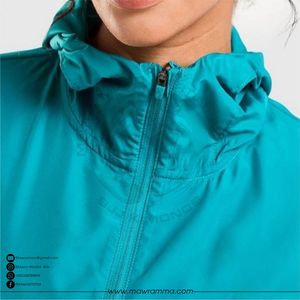 Veste coupe-vent imperméable à logo personnalisé OEM, de haute qualité, unisexe, respirante, écologique, patchwork, pour la salle de sport et l'entraînement - Product Image 2