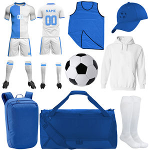 Uniformes de Fútbol Personalizados con Impresión Digital por Sublimación, Secado Rápido, 100% Poliéster, Paquete Completo, Tallas para Adultos, Conjuntos para Partidos de Club - Product Image 1