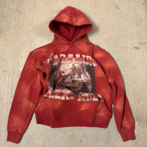 Sudadera con capucha desgastada lavada con ácido para hombre personalizada al por mayor suéter con capucha y cremallera de cara completa vintage de nuevo diseño Impresión digital para invierno - Product Image 1