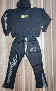 Ensemble sweat à capuche et pantalon de survêtement pour homme, coupe ample, décontracté, sport, deux pièces, brodé, avec logo personnalisé, haute qualité - Product Image 2