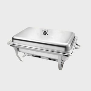 Top Seller Stainless Steel <b>Chafing</b> <b>Dishes</b> for <b>Buffet</b> Roll Edge Designed <b>Chafing</b> <b>Dish</b> <b>Buffet</b> <b>Set</b> Food Warmers for Parties - Product Image 1