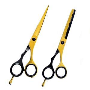 Tijeras de Acero Inoxidable para Cortar y Entresacar Cabello para Barberos Profesionales con Cuchilla Afilada - Product Image 3