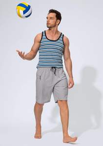 Short de bain pour hommes à séchage rapide pour la plage d'été motif imprimé taille élastique avec poche avant 1 pièce Short de plage expédition DDP - Product Image 1
