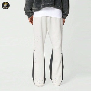 Pantalon évasé épais coupe ajustée Pantalon de survêtement évasé personnalisé pour hommes Pantalon évasé de haute qualité - Product Image 4