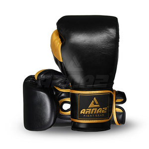 Guantes de boxeo de cuero real de diseño personalizable profesional de alta calidad para entrenamiento de lucha Sparring para artes marciales - Product Image 2