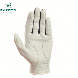 Guantes de golf para hombre de cuero genuino Cabretta personalizados de alta calidad con protección UV de alto agarre Manos deportivas OEM - Product Image 6