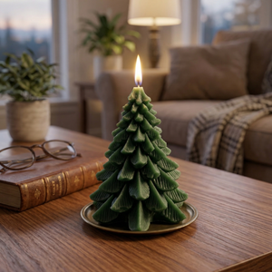 <b>Small</b> Christmas Tree <b>Candle</b> Scented Soy Wax Xmas Tree Shaped <b>Candles</b> Home Decor Private Label Custom Color Scent Bulk Wholesale - Product Image 2