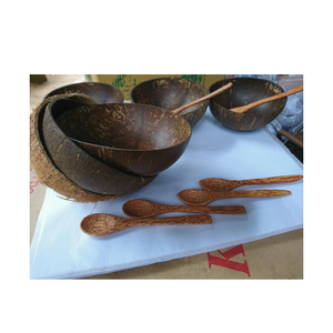 Compact <b>Coconut</b> Shell <b>Bowl</b> Useful for Meal Prep Serving and Organizing Small Items in Living Spaces - Product Image 1