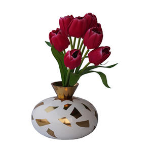 Florero de Metal de nuevo diseño de alta calidad de fabricante indio para decoraciones del hogar decoraciones de boda decoraciones para eventos - Product Image 1