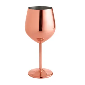 批发酒杯独特设计的铜色伏特加酒杯，用于酒店和餐厅