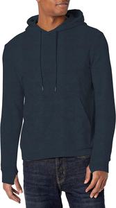 Sweat à capuche unisexe de luxe surdimensionné 100 % coton, avec logo personnalisé brodé et perlé, manches longues, teint uni, hiver - Product Image 5