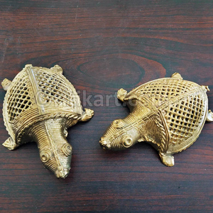 รูปปั้นเต่าทองเหลืองขนาดเล็กน้ำหนักเบารูปเต่าขนาดใหญ่มีขนาดสำหรับตกแต่งบ้าน - Product Image 4