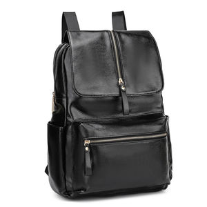 Large Capacity Waterproof Unisex <b>for</b> Men <b>Women</b> PU Leather Business Trip School Travel Computer Storage <b>Laptop</b> <b>Backpack</b> Bag - Product Image 1