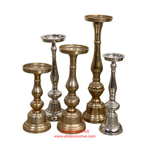 Bougeoir en fer forgé classique pour la décoration de la maison Bougeoir à la main en fer galvanisé moderne pour la décoration de salon - Product Image 2