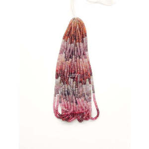 Cuentas Redondas Facetadas de Espinela Multicolor Natural de 4 mm para la Fabricación de Joyas, Empaquetadas en Bolsas - Product Image 3