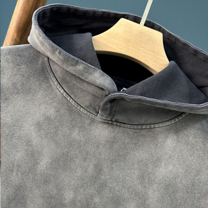 Sudadera con Capucha Unisex de Invierno 2025, Lavada, Bordada, Personalizada, Estilo Urbano, Holgada, Gruesa, al por Mayor - Product Image 3