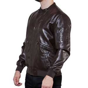 New 2025 <b>Leather</b> Men's <b>Jackets</b> High Quality <b>Leather</b> <b>Jacket</b> For Men Distressed Men Fashionable Custom <b>Leather</b> <b>Jacket</b> - Product Image 5