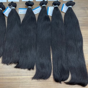 Paquete de trama recta natural de color natural de doble calidad, paquete de cabello humano vietnamita crudo de Vietnam - Product Image 2