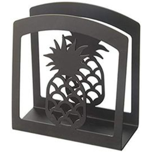 Porte-serviettes moderne en métal noir ananas Distributeur de mouchoirs de table décoratif pour la cuisine, la table à manger et la fête - Product Image 1