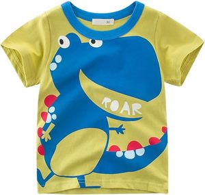 Children's Short-sleeved Knitted 100% Cotton T-shirts for Boys and Girls Summer <b>Clothes</b> Quick Dry Breathable - Product Image 2
