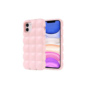 Funda de Silicona Flexible Brillante Premium HRMN Dom Dom para iPhone 12, Cubierta Protectora Trasera Antihuellas, Protector de Teléfono XR - Product Image 1